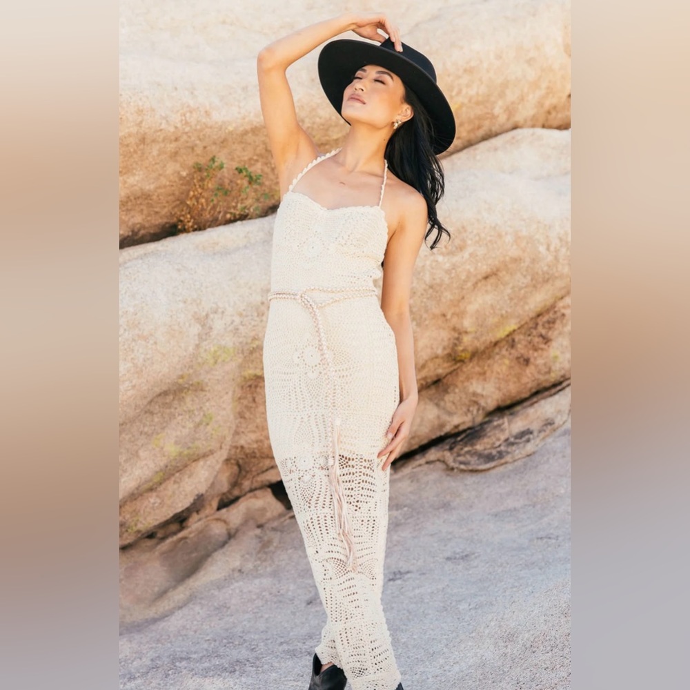 Free People Dahlia Crochet Dress